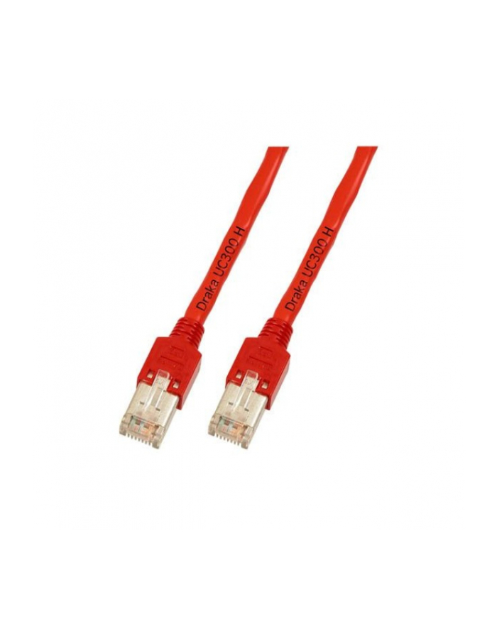DRAKA Kabel sieciowy CAT 5e F/UTP AWG 26/7 RJ45 30 m Czerwony (49759018610) główny