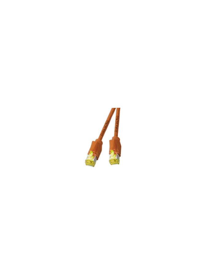DRAKA Kabel sieciowy CAT 6A S/FTP AWG 27/7 RJ45 0.50 m Pomarańczowy (49759016333) główny