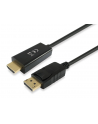 EQUIP  KABEL DISPLAYPORT ADAPTER->HDMI ST/ST 2.0M 4K/30HZ SCHWARZ (119390)  (119390) - nr 1