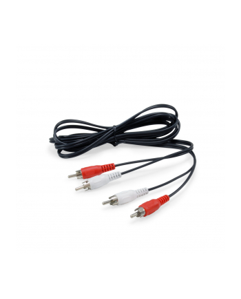 EQUIP  KABEL RCA (CINCH) X2 - RCA (CINCH) X2 2.5M CZARNY (147094)  (147094)