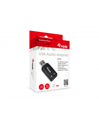 Equip ADAPTER USB USB-SOUNDADAPTER ALS WEITERE SOUNDKARTE F. HEADSETS (245320)