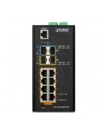 Planet Switch Igs-5225-8P2S2X 8-Port Poe 1000Base-T+2Port 1000Base-X Sfp+2Port 10G Sfp Przemysłowy (Z24083)