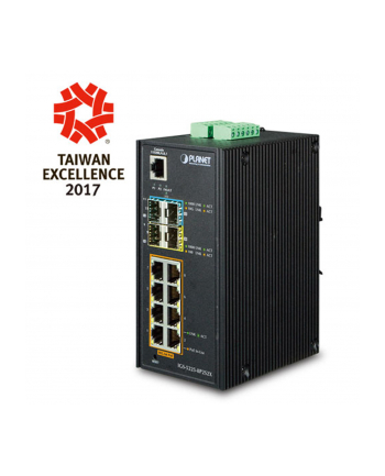 Planet Switch Igs-5225-8P2S2X 8-Port Poe 1000Base-T+2Port 1000Base-X Sfp+2Port 10G Sfp Przemysłowy (Z24083)
