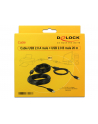 Delock Kabel USB A-B M-M 20 m czarny (83557) - nr 1