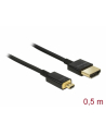 DELOCK DELOCK KABEL HDMI 84788 [1X ZŁĄCZE MĘSKIE HDMI - 1X ZŁĄCZE MĘSKIE MICRO HDMI (TYP D)] 0.50 M (DELOCKKABELHDMIAGTMI (DELOCKKABELHDMIAGTMICROD3D4 - nr 3