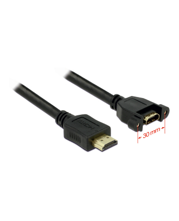 Kabel Delock HDMI - HDMI 1 Czarny (85102)