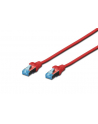Digitus kabel RJ-45 kat.5e SF/UTP Czerwony 5m (DK1532050R) - nr 1
