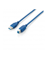 LevelOne equip USB3.0 Anschlu+čkabel A-Stecker/ B-Stecker 1,0m blau (128291) - nr 1