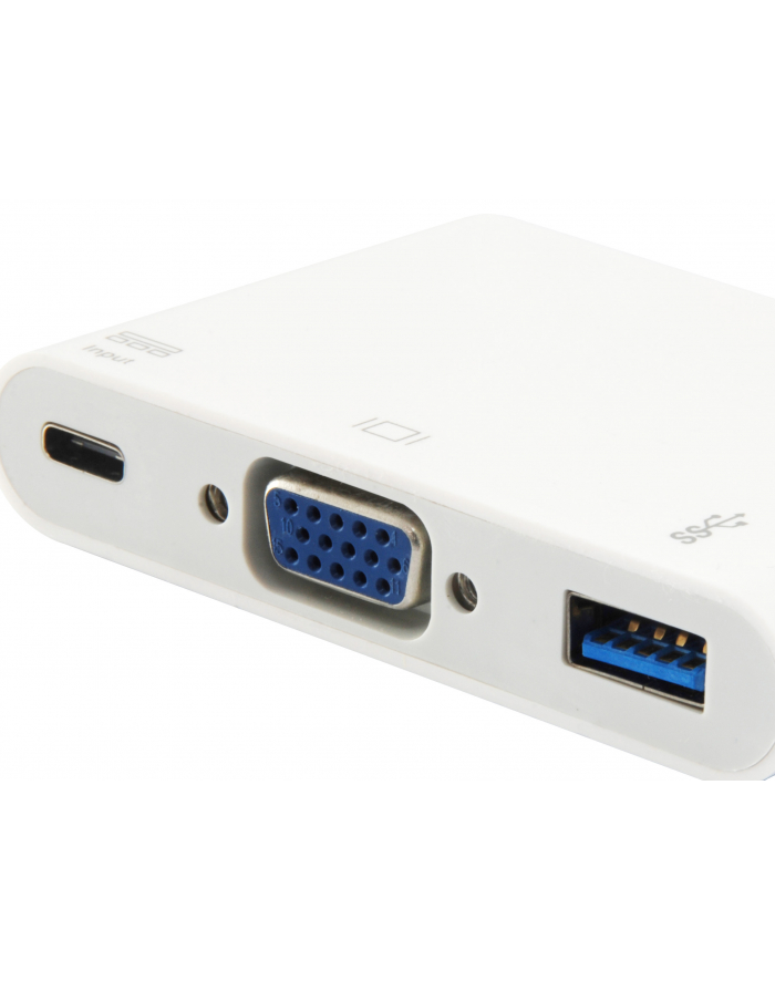 EQUIP EQUIP ADAPTER USB USB-C - VGA + USB BIAŁY (133462) główny