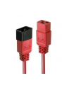 Lindy 30123 Przedłużacz Zasilający Iec C19 Iec C20 Czerwony 1M (Ly30123) - nr 15