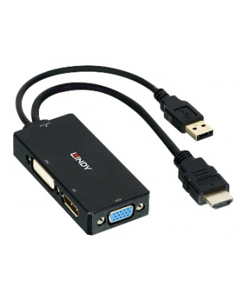 Lindy Konwerter HDMI na DP/DVI/VGA (LY38182)