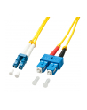 LINDY Patchcord światłowodowy LC/SC OS2 9/125Ám 1m żółty (47470) - nr 1