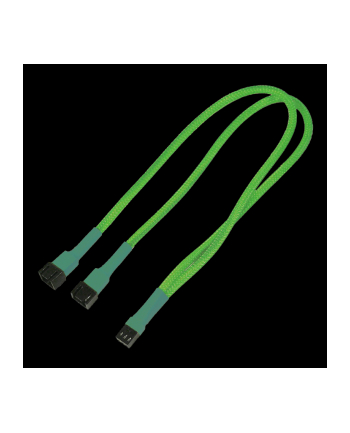 Nanoxia Kabel Nanoxia 3-Pin Y-Kabel 60 cm neon-grün (NX3PY60NG)