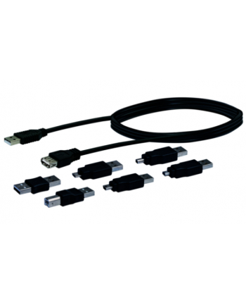 Schwaiger Kabel USB + 6adapterów 1,5 m (CAUSET531)