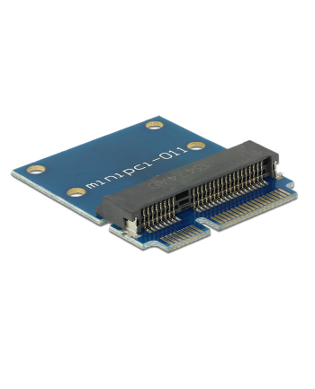 Delock Adapter Mini PCI Express / mSATA męski  Zabezpieczenie portu gniazda (65836)