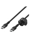belkin Kabel BoostCharge USB-C/USB-C silikonowy w oplocie 2m, czarny - nr 31