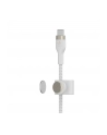 belkin Kabel BoostCharge USB-C/USB-C silikonowy w oplocie 2m, biały - nr 26