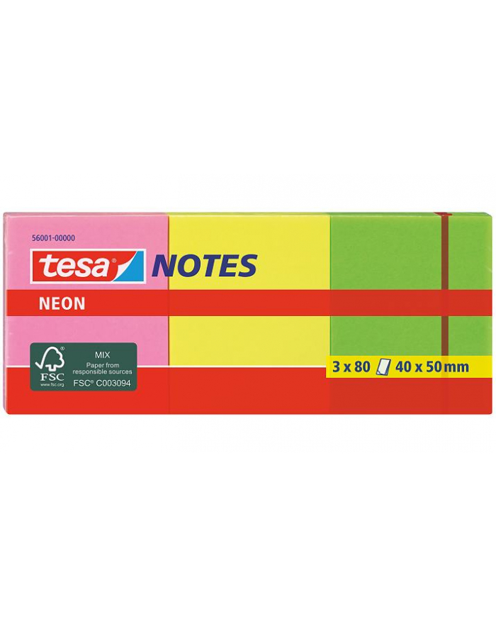 Tesa Karteczki Samoprzylepne 3-Kolorowe 56001-00-00 40x50mm główny