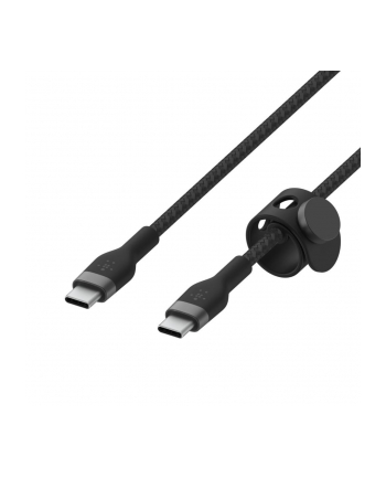 belkin Kabel BoostCharge USB-C/USB-C silikonowy w oplocie 1m, czarny