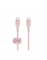 belkin Kabel BoostCharge USB-C/USB-C silikonowy w oplocie 1m, różowy - nr 1