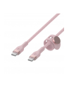 belkin Kabel BoostCharge USB-C/USB-C silikonowy w oplocie 1m, różowy - nr 4