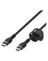 belkin Kabel BoostCharge USB-C/USB-C silikonowy w oplocie 2m, czarny - nr 13