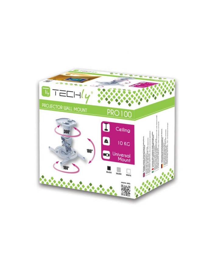 TECHLY ICA-PM 100BK UCHWYT DO MONTAŻU PROJEKTORA SUFIT CZARNY główny