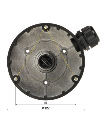 Hikvision Puszka Montażowa Ds-1280Zj-Dm8 Black