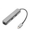 Digitus Stacja dokująca USB Typ C 5 portów 4K 30Hz HDMI 3x USB3.0 RJ45 srebrna (DA70892) - nr 14