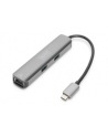 Digitus Stacja dokująca USB Typ C 5 portów 4K 30Hz HDMI 3x USB3.0 RJ45 srebrna (DA70892) - nr 33