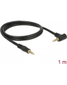 Delock 3.5mm Jack męsko-męski kątowy 1m Czarny (84737) - nr 6