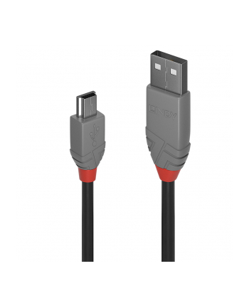 Lindy 36720 Kabel USB 2.0 A-Mini-B Anthra Line 0,2m (ly36720)