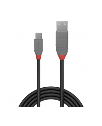 Lindy 36720 Kabel USB 2.0 A-Mini-B Anthra Line 0,2m (ly36720)