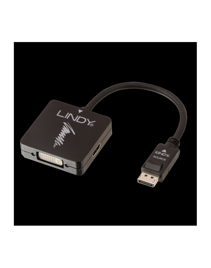 Lindy Konwerter aktywny DisplayPort - HDMI/VGA/DVI-D (41028) główny