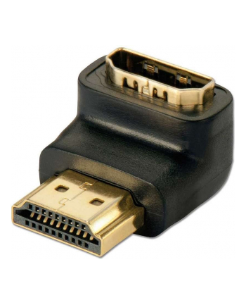Lindy Przejściówka (łącznik) kątowy dolny gniazdo HDMI - wtyk HDMI 41085