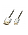 Lindy 41680 płaski Kabel HDMI - Micro HDMI (typu D) 1.4a High Speed Cat2 Ethernet,  Slim - 0,5m - nr 1
