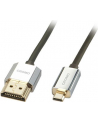 Lindy 41680 płaski Kabel HDMI - Micro HDMI (typu D) 1.4a High Speed Cat2 Ethernet,  Slim - 0,5m - nr 5