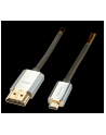 Lindy 41682 płaski  Kabel HDMI - Micro HDMI (typu D) 1.4a High Speed Cat2 Ethernet,  Slim - 2m - nr 14