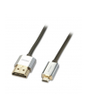 Lindy 41682 płaski  Kabel HDMI - Micro HDMI (typu D) 1.4a High Speed Cat2 Ethernet,  Slim - 2m - nr 4