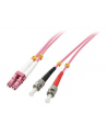 Lindy 46351 Kabel optyczny światłowód LC ST OM4 różowy 2m (ly46351) - nr 9