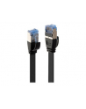 Lindy 47481 Kabel sieciowy (skrętka) RJ45 Cat.6a U/FTP, płaski, Czarny - 1m - nr 3