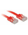 Lindy 47512 Kabel sieciowy (skrętka) RJ45 Cat.6 U/UTP, płaski, Czerwony - 2m - nr 1