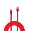 Lindy 47513 Kabel sieciowy (skrętka) RJ45 Cat.6 U/UTP, płaski, Czerwony - 3m - nr 6