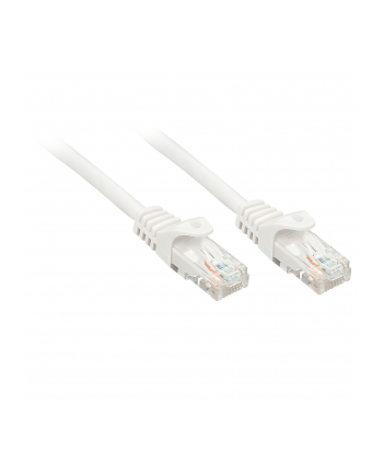 Lindy 48200 Kabel sieciowy (skrętka) RJ45 Cat.6 U/UTP, biały - 0,3m