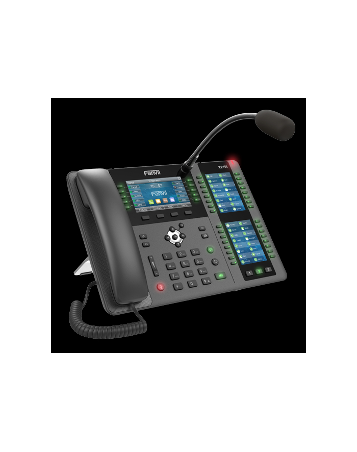 Fanvil X210i | Telefon VoIP | IPV6, HD Audio, Bluetooth, RJ45 1000Mb/s PoE, 3x wyświetlacz LCD główny
