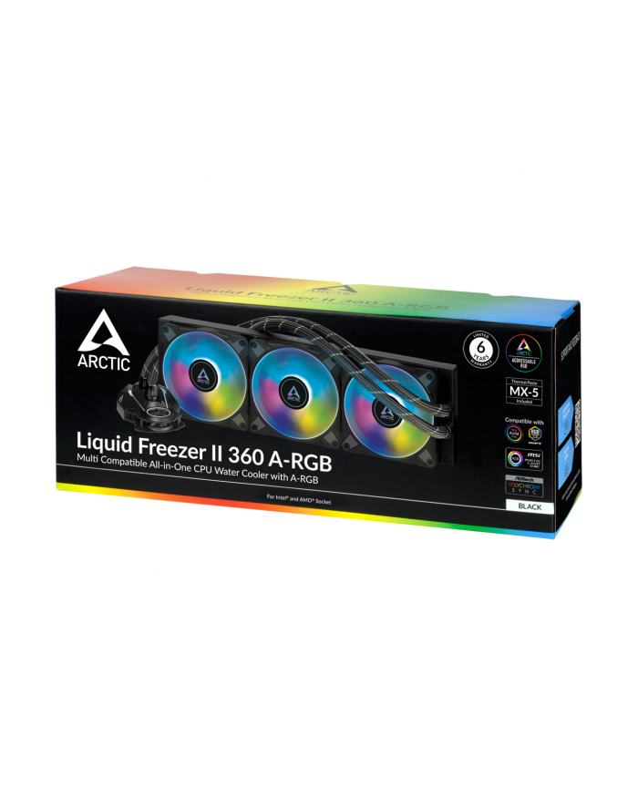 Arctic Chłodzenie wodne Liquid Freezer II 360 ARGB Black (ACFRE00101A) główny