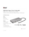 Club 3D Club3D hub USB-C, 9-in-1 hub s HDMI, VGA, 2x USB Gen1 Type-A, RJ45 (CL3) - nr 12