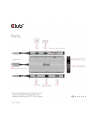 Club 3D Club3D hub USB-C, 9-in-1 hub s HDMI, VGA, 2x USB Gen1 Type-A, RJ45 (CL3) - nr 19