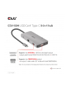 Club 3D Club3D hub USB-C, 9-in-1 hub s HDMI, VGA, 2x USB Gen1 Type-A, RJ45 (CL3) - nr 23