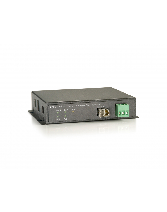 LEVELONE   POE EXTENDER OVER HYBRID FIBER TRANSMITTER 120W - NETVæRKSFORLæNGER - ETHERNET FAST ETHERNET (PFE1101T) główny